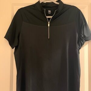 Tail Ladies Black Quarter-Zip Golf Shirt